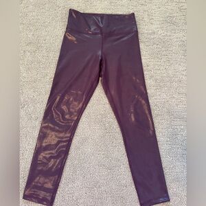 Zyia Shiny Purple Leggings size 6/8